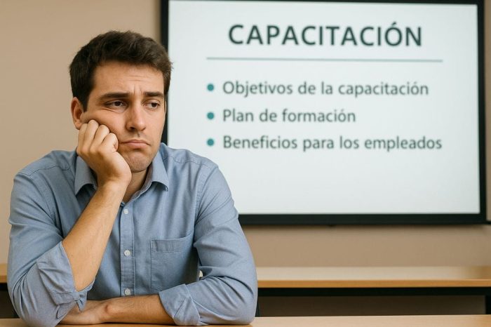 Capacitación aburrida y poca retención